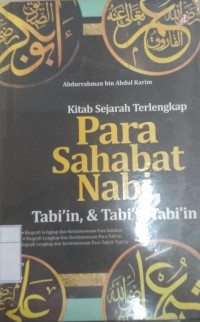 kitab Sejarah Terlengkap Para Sahabat Nabi, tabi'in & tabi'it tabi'in