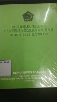 Petunjuk Teknis Penyelenggaraan Haji