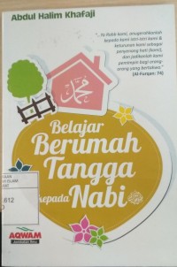 Belajar Berumah tangga Kepada Nabi