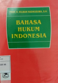 BAHASA HUKUM INDONESIA