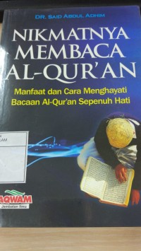 Nikmatnya Membaca Al-qur'an