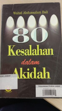 80 Kesalahan dalam akidah