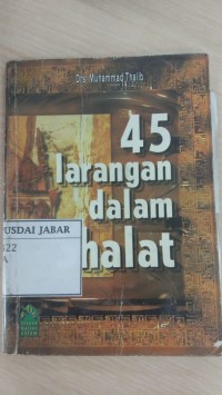 45 Larangan Dalam Shalat