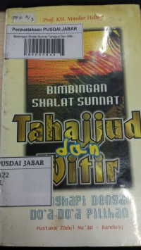 Bimbingan Shalat Sunnat Tahajjud Dan Witir