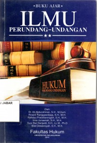 Buku Ajar Ilmu Perundangan-Undangan