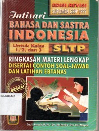 Intisari Bahasa dan Sastra Indonesia untuk Kelas 1,2,  dan 3