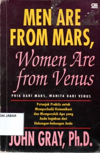 Men Are from Mars, Women Are from venus; Pria dari Mars Wanita dari Venus