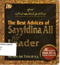 The Best Advices of Sayyidina Ali for Leader