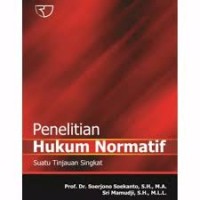 Penelitian Hukum Normatif suatu tinjauan singkat