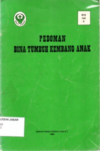 Pedoman Bina Tumbuh Kembang Anak