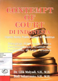CONTEMPT OF COURT DI INDONESIA